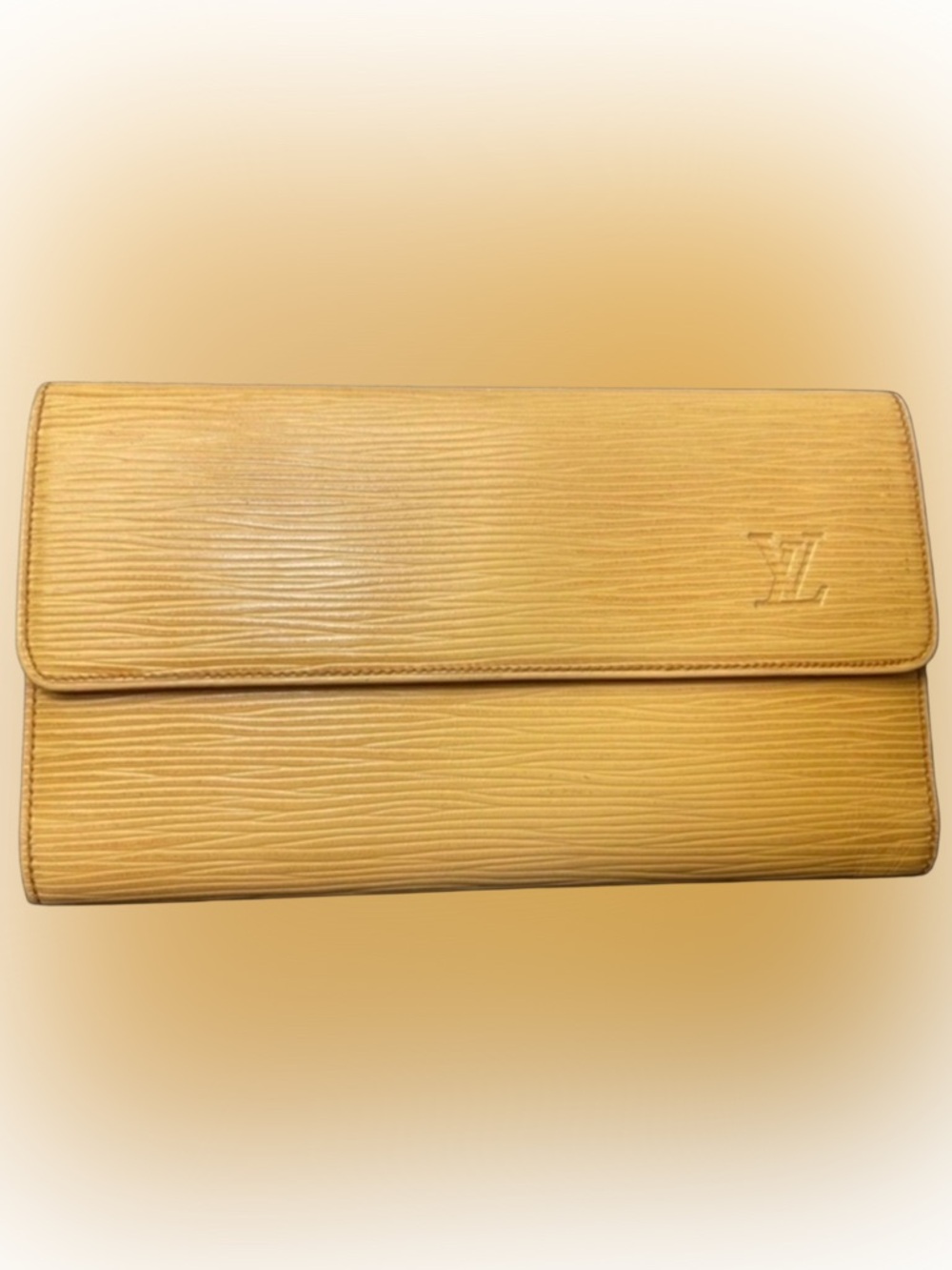 Louis Vuitton Malletier Yellow Epi Porte Tresor International Wallet RARE
